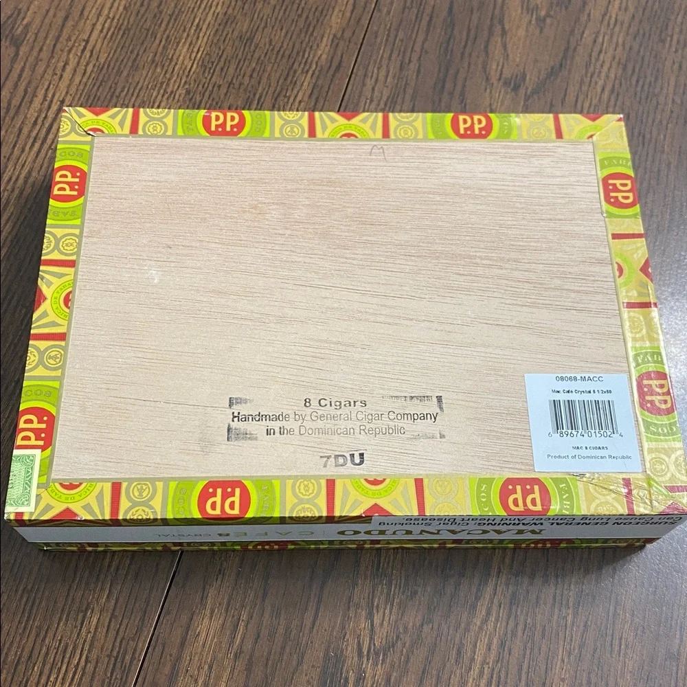 Macanudo Montevideo Y Cia Cafe cigar box